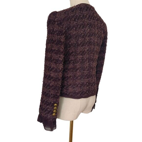 Veronica Beard Audrina Metallic Tweed Jacket US 4 - Picture 8 of 11